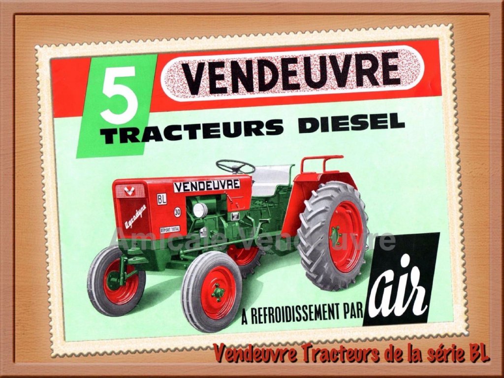 Jouet Tracteur VENDEUVRE BL Agrodyne reproduction du jouet original de 1960  à l'échelle 1:13 Universal Hobbies UH6405 - UNIVERSAL HOBBIES