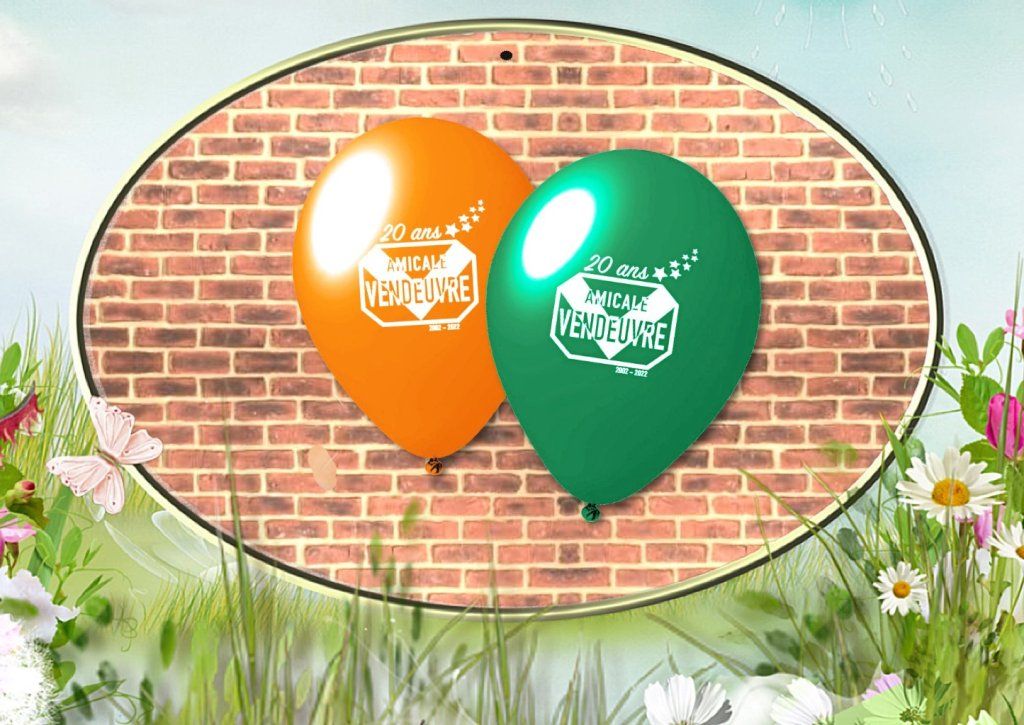 Ballons offert pour les 20 ans de l'Amicale Vendeuvre