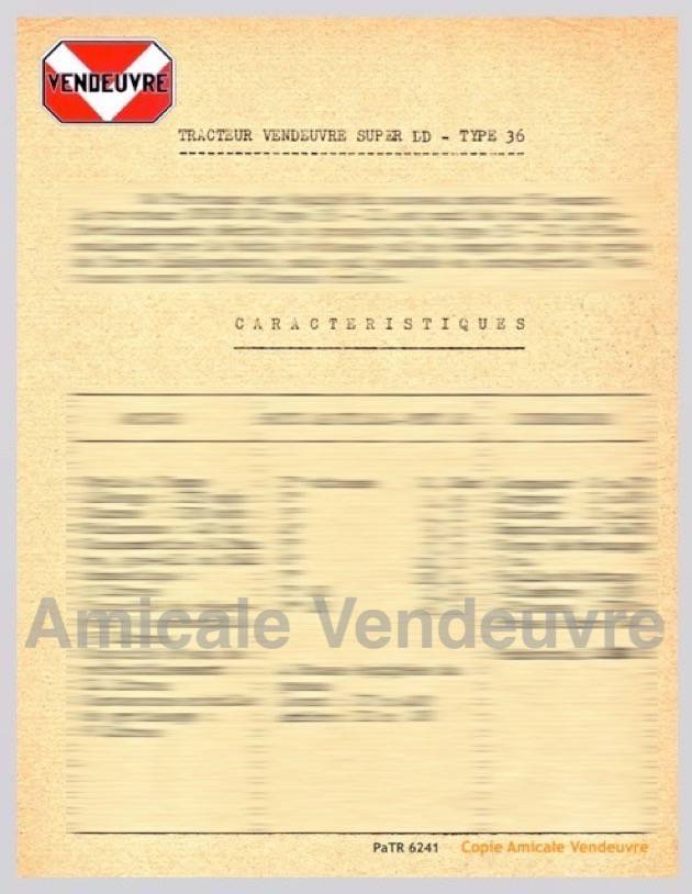 PaTR 6241 Document technique Super DD 36