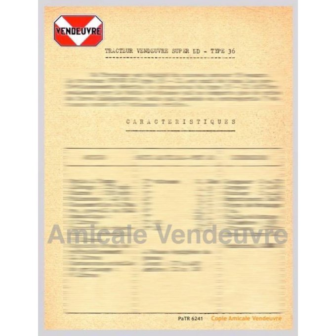 PaTR 6241 Document technique Super DD 36