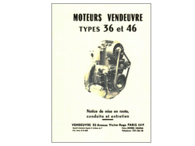 A7021004 Notice de mise en route des moteurs 36 et 46 à refroidissement par air