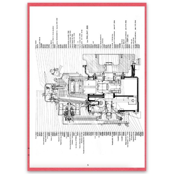 A8001169 Catalogue PR 10 pages. Moteur 26  en coupe 09-57  A4