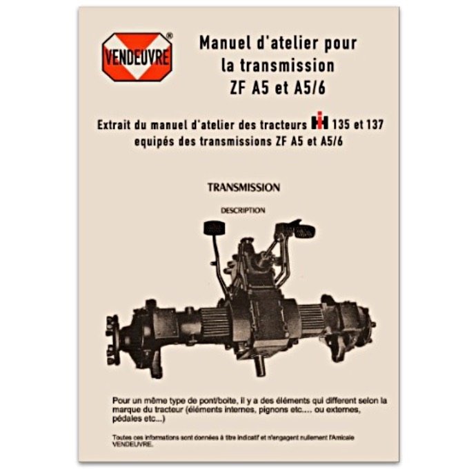 A8003012 Manuel d'atelier Transmission ZF A5 A5/6