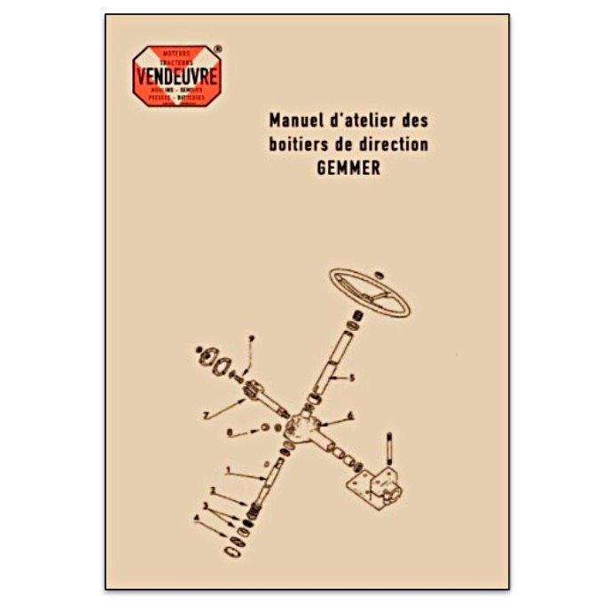 A8003025 Manuel d'atelier boitier de direction GEMMER 