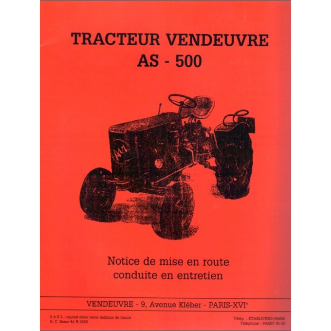 A7003030 Manuel AS 500 03/57 20 pages