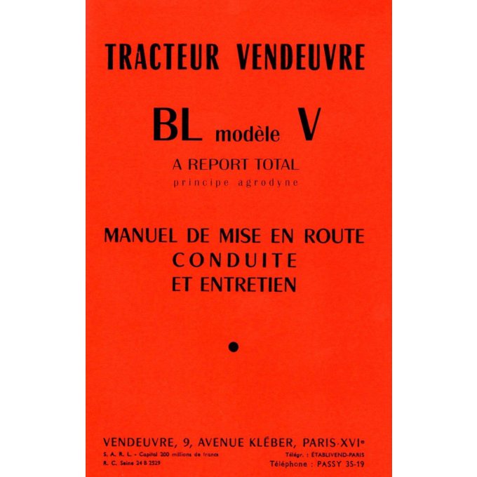 A7004040 Manuel BL30 V 107/06/59