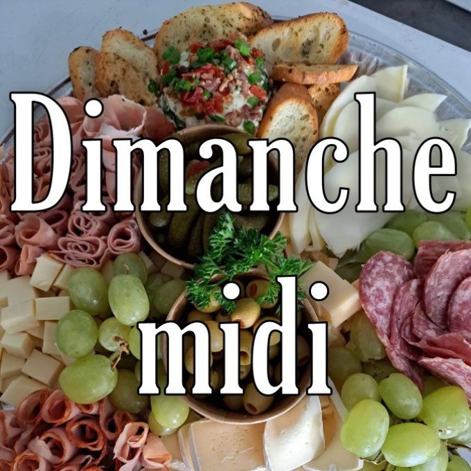 Dimanche midi buffet servi. Saisir la quantité en fonction du nombre de personne