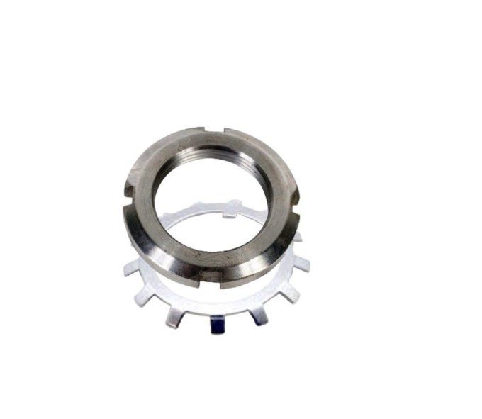 M1010130 Ecrou et rondelle à créneau Ø 45 pour poulie de moteur 46