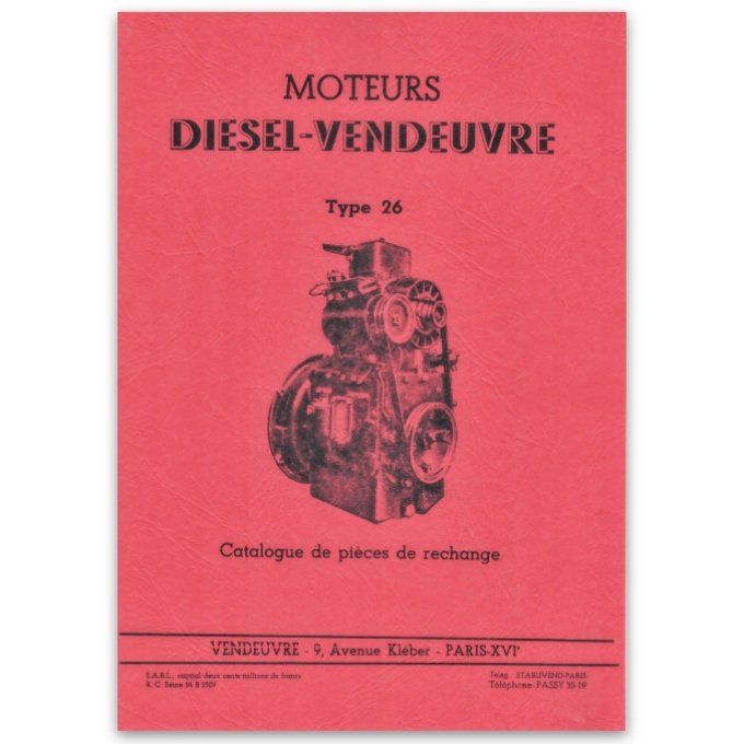 A8001169 Catalogue PR 10 pages. Moteur 26  en coupe 09-57  A4