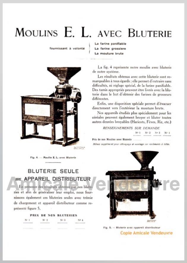 INS 5004 Pdf Documentation moulin, bluterie 1925