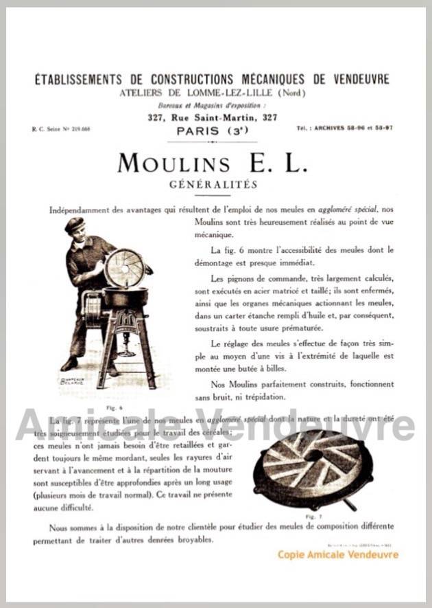 PaINS 5007 Documentation moulin E.L 1925