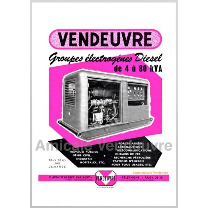 MO 1009 Pdf Documentation groupe 40-80 kVa 1955