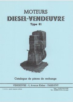 A8001145 Catalogue pièces moteur Vendeuvre type 81