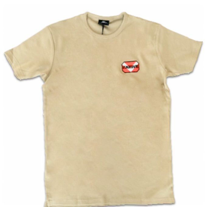 P6003417 Tee-shirt sable broderie "Vendeuvre" taille XXXL