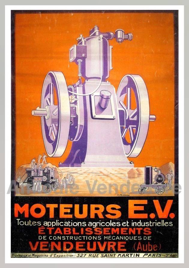 P6004031 Poster 42 x 29,5 cm. Moteurs EV