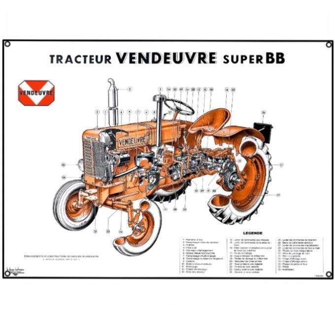 P6005003 Bâche avec œillets 110 x 80 Vendeuvre Super BB en coupe (taille d'origine)