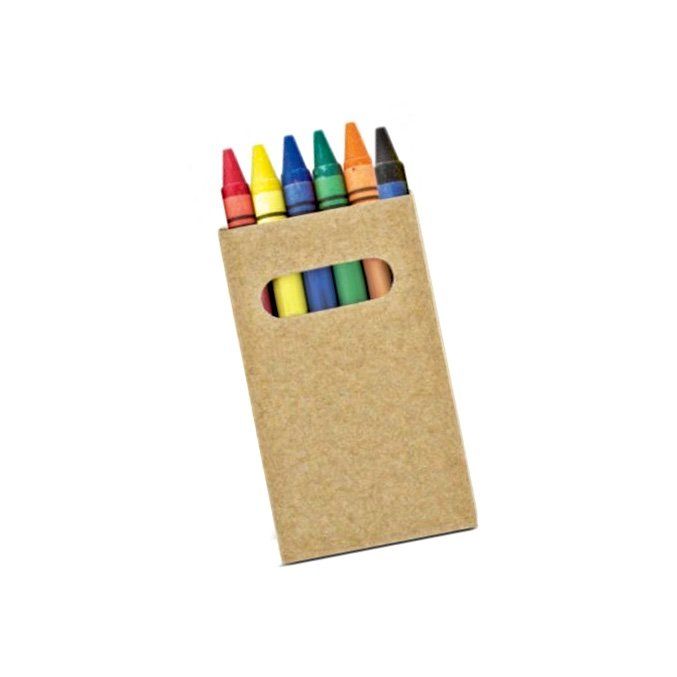 Crayon de cire pour Enfant Couleur métallisée 6 pièces ref 4266