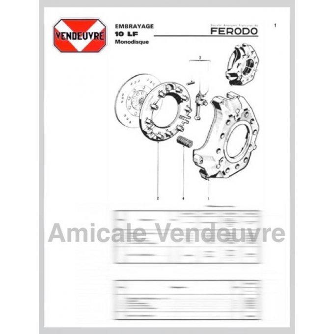 PaA720050 Réglage des embrayages Ferodo