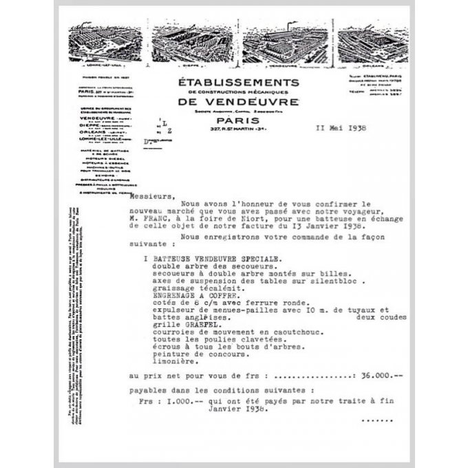 Ba 2110 Pdf Bon cde batteuse Speciale 1938