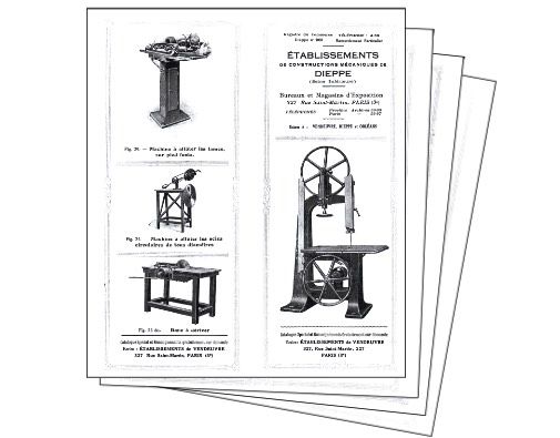 MB 8010 pdf  Doc. Machines à bois ED  8 pages de 1930