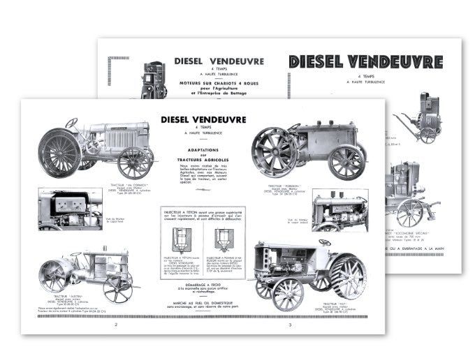 MO 1040 pdf Doc moteurs Diesel 4 pages  26 x 42 cm