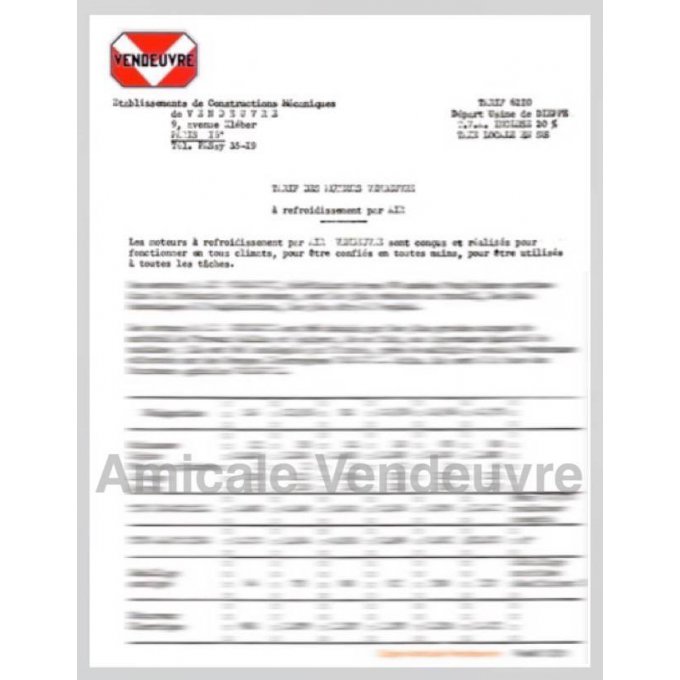 MO 1201 Pdf Tarif gamme moteurs air