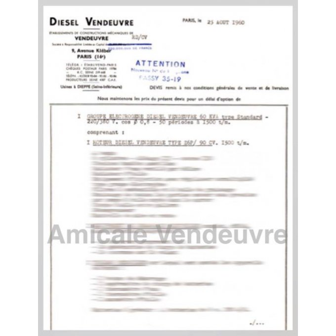 MO 1550 Pdf Devis groupe 60kVa Z6P 1960