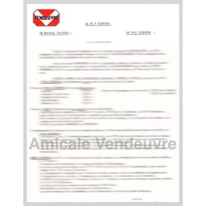 TR 6693 Pdf Le nouveau FD3 vigneron 1963