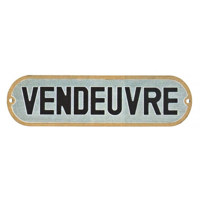 C2005030 Plaque calandre série 500 et V 235x65