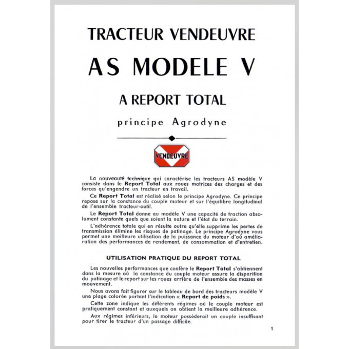 A7004021 Pdf téléchargeable AS-V report total Agrodyne