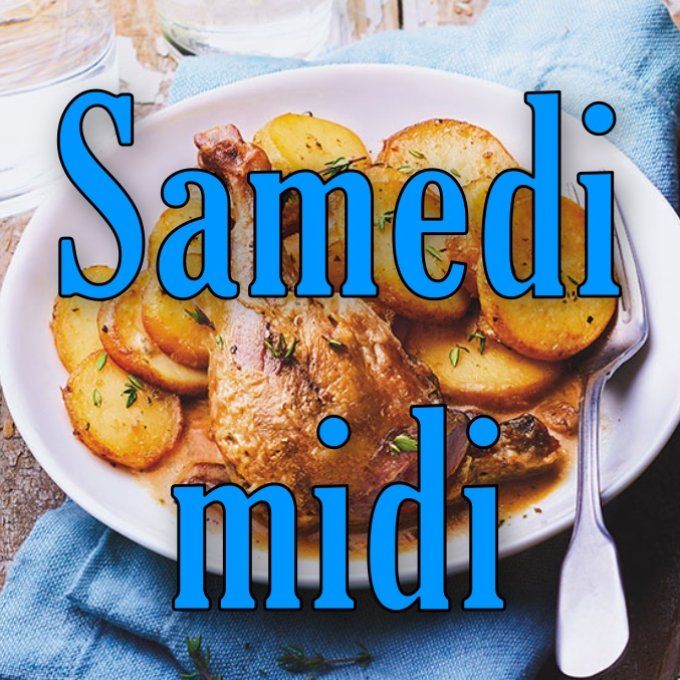 Samedi midi déjeuner servi à table. Saisir la quantité en fonction du nombre de personne