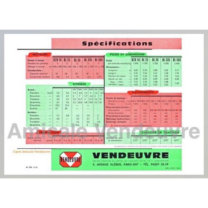 TR 6505 Pdf Documentation Gamme BL 1961