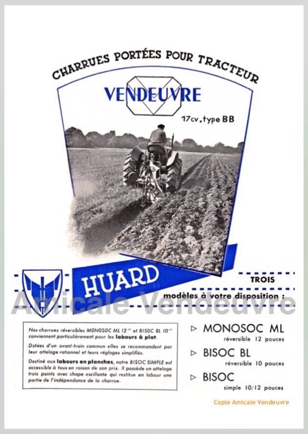 TR 6701 Pdf Documentation charrue Huard 1952
