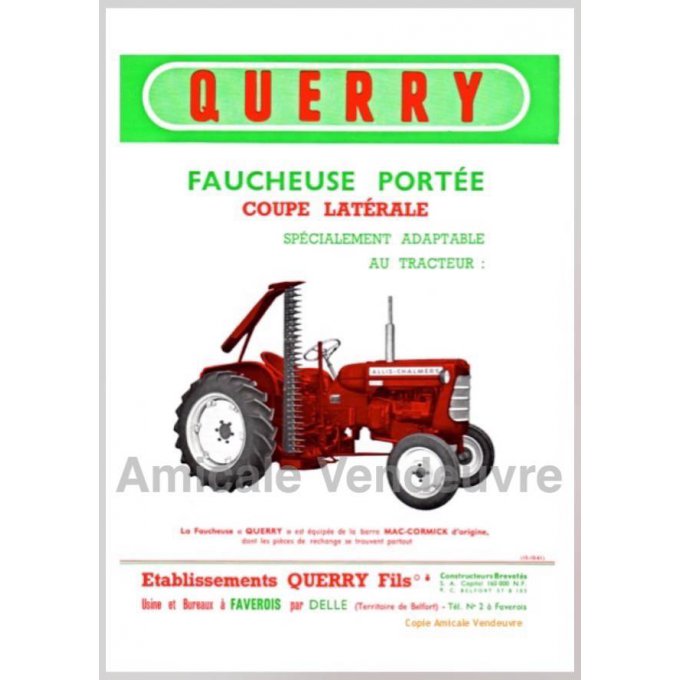 PaTR 6704 Doc.faucheuse Querry BL AC 1961