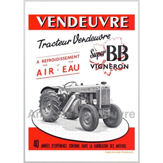 TR 6205 Pdf Documentation Super BB Vigneron 1955