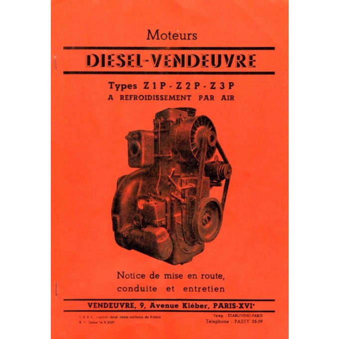 A7021005 Manuel moteur Z1P-Z2P-Z3P Air